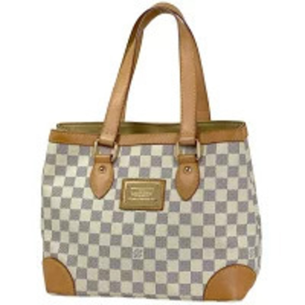 Louis Vuitton Hampstead Tote Bag Damier Azur White